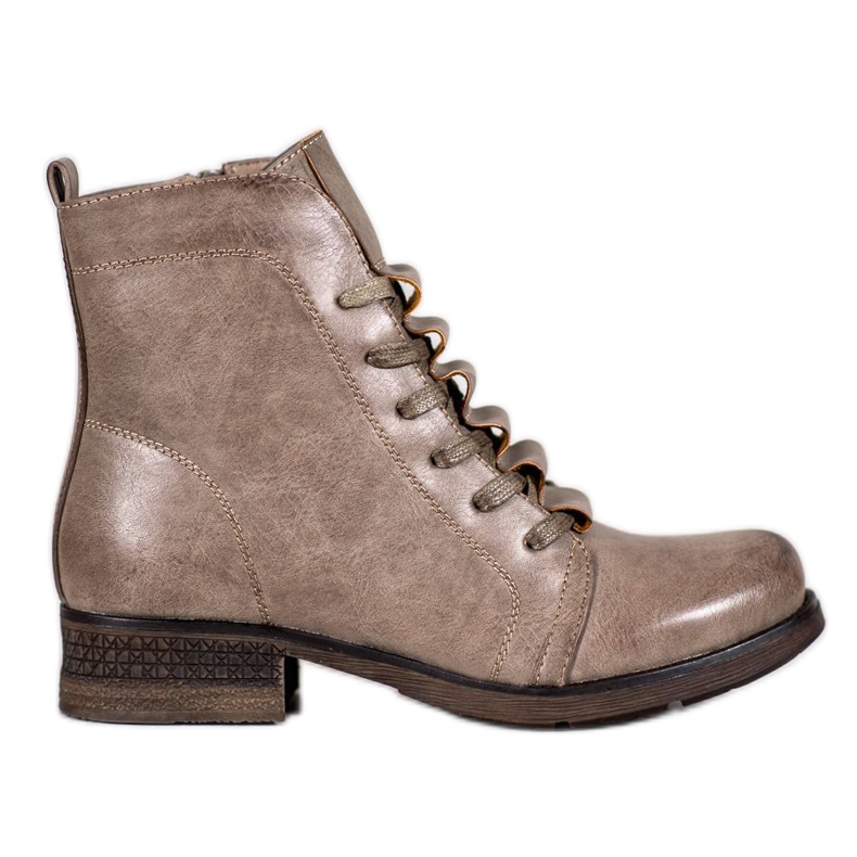 Forever Folie Botas de amarrar bege Forever Folie Botas de amarrar bege