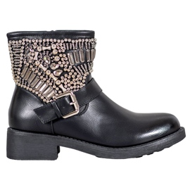 Bestelle Botas com Cristais preto