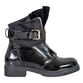 Seastar Botas pretas laqueadas preto