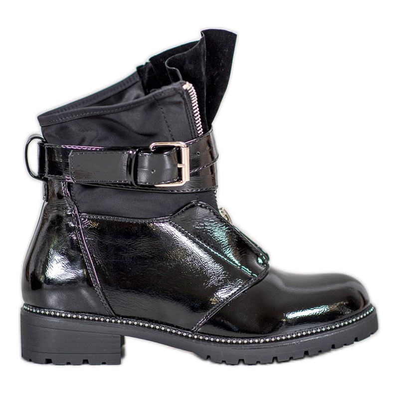Seastar Botas pretas laqueadas preto