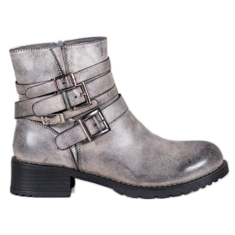 SHELOVET Botas Cinzentas Clássicas cinza