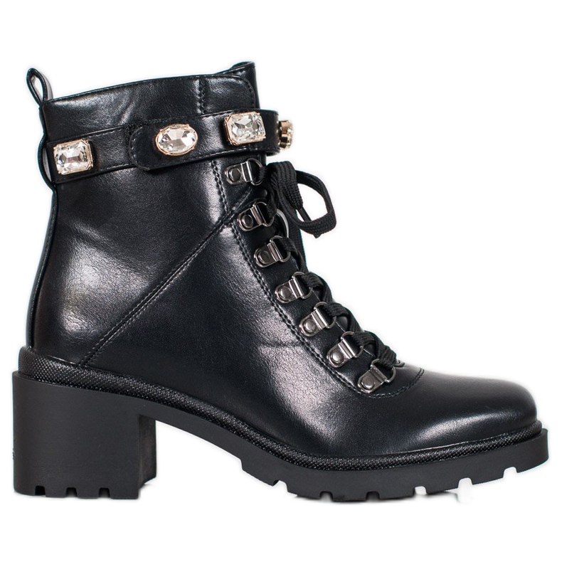 Seastar Botas elegantes de amarrar preto