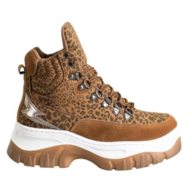 Seastar Botas de amarrar da moda marrom