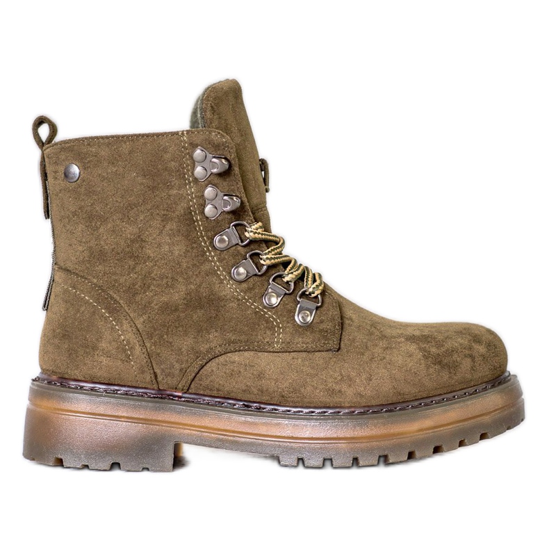 SHELOVET Caçadores de cadarços castanho multicolorido verde