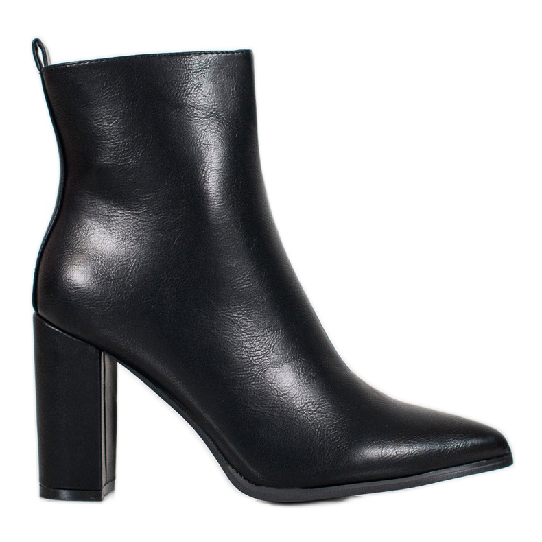 Seastar Botas de couro ecológico preto