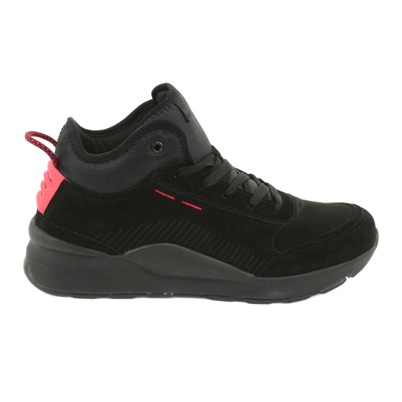 McKey High Sports Sports Sports Black Suede 1068 preto