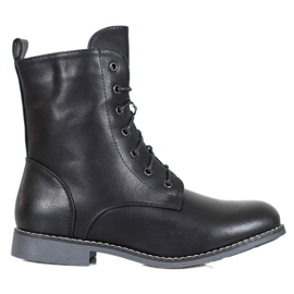 Super Me Botas de cano altas com couro ecológico preto Super Me Botas de cano altas com couro ecológico preto