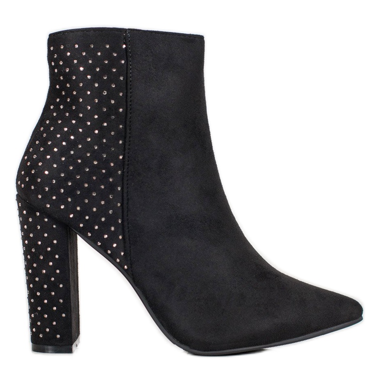 Seastar Botas de camurça com zircônia cúbica preto