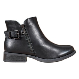 Janessa Botas femininas negras preto