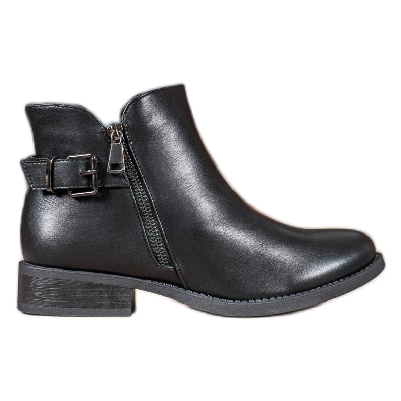 Janessa Botas femininas negras preto