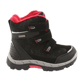 Botas softshell Black American Club HL20 com membrana preto vermelho