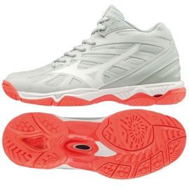 Sapatos Mizuno Wave Hurricane 3 Mid W V1GC174560 branco branco Sapatos Mizuno Wave Hurricane 3 Mid W V1GC174560 branco branco