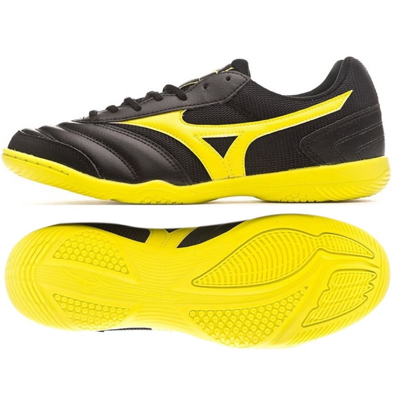Sapatos de interior Mizuno Morelia Sala Club Em M Q1GA190345 preto preto