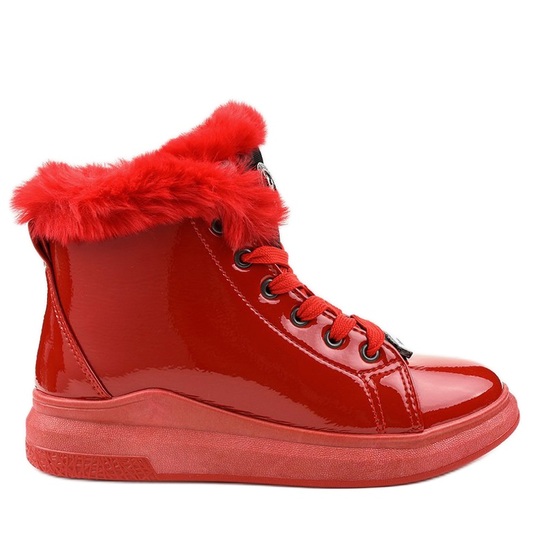 Tênis lacado vermelho quente TL135-10