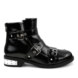 Botas pretas isoladas A-388 preto