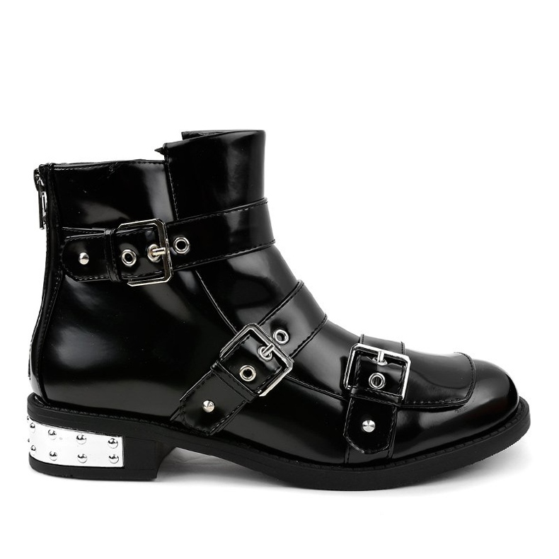 Botas pretas isoladas A-388 preto
