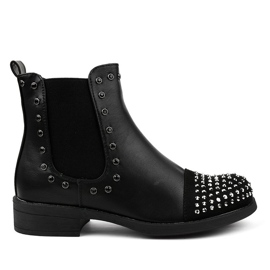 Botas pretas isoladas com elástico DQH0090 preto Botas pretas isoladas com elástico DQH0090 preto