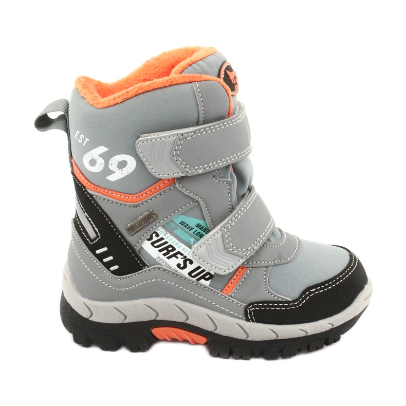 Botas American Club com membrana RL34 cinza preto laranja