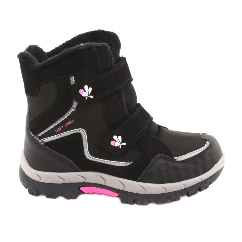 American Club Botas de membrana americanas HL26 preto rosa cinza