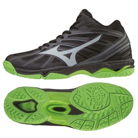 Furacão Mizuno Wave 3 Mid M V1GA174537 preto preto