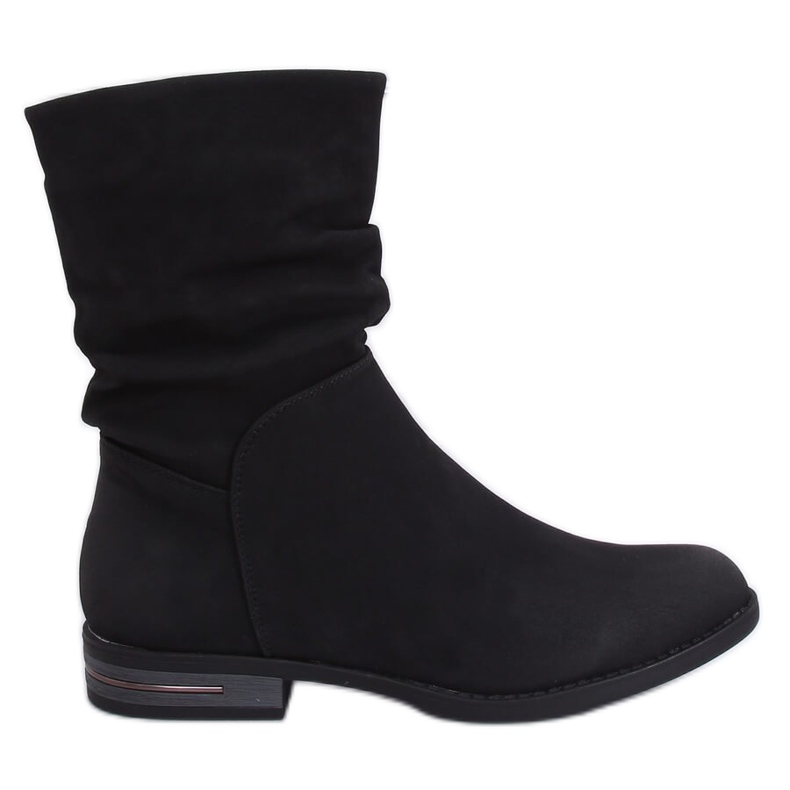 Botas pretas rasas femininas pretas 5139 pretas preto