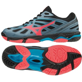 Sapatos Mizuno Wave Hurricane 3 W V1GC174065 cinza cinza Sapatos Mizuno Wave Hurricane 3 W V1GC174065 cinza cinza