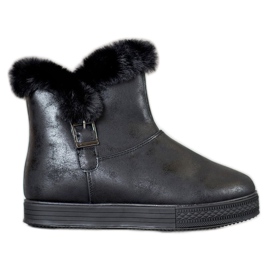 SHELOVET Sapatinhos Com Zíper preto