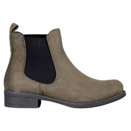 SDS Botas Chelsea com cristais verde