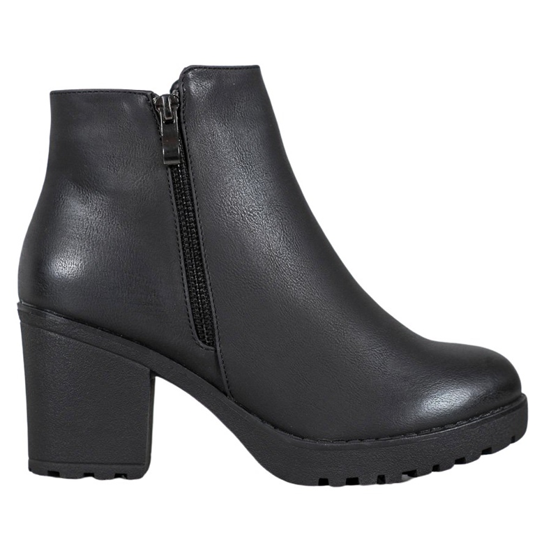 J. Star Botas na plataforma preto