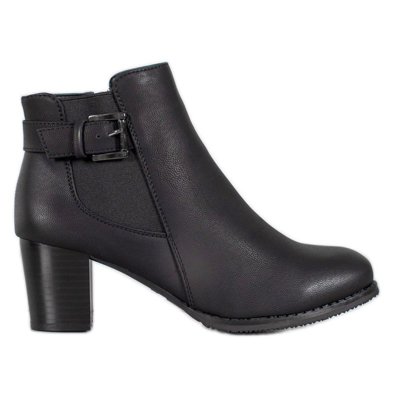 J. Star Botas femininas elegantes preto