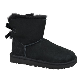 Sapatos Ugg Mini Bailey Bow Ii W 1016501-BLK preto Sapatos Ugg Mini Bailey Bow Ii W 1016501-BLK preto