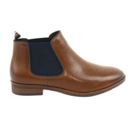 Botas marrons Jodhpur Caprice 25327 marrom azul-marinho