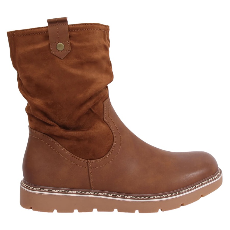 Botas em camelo grosso BM-9062 Solas de camelo castanho Botas em camelo grosso BM-9062 Solas de camelo castanho
