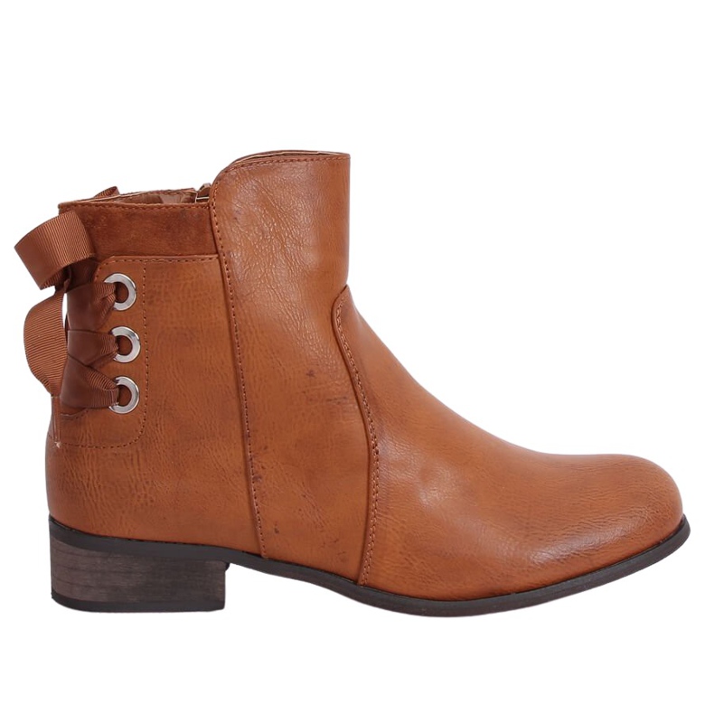 Botas rasas femininas camelo 1184-PA Camel castanho
