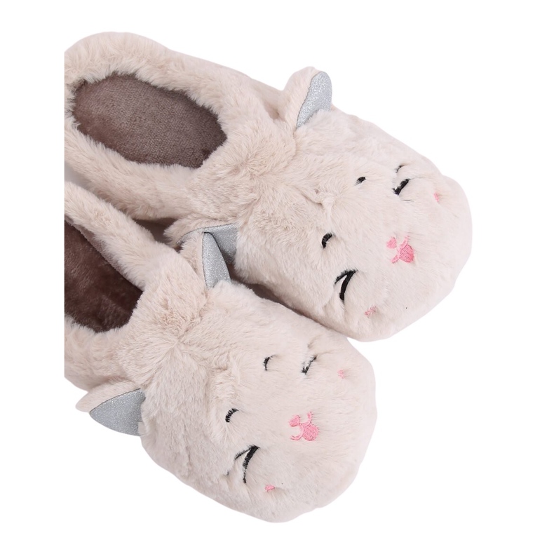 Chinelos femininos bege MA16 branco leite