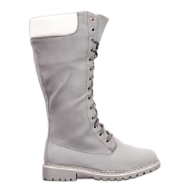 Seastar Botas com cordões quentes cinza Seastar Botas com cordões quentes cinza