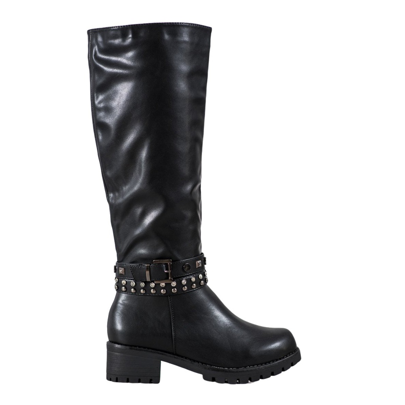 Nio Nio Botas com salto preto Nio Nio Botas com salto preto