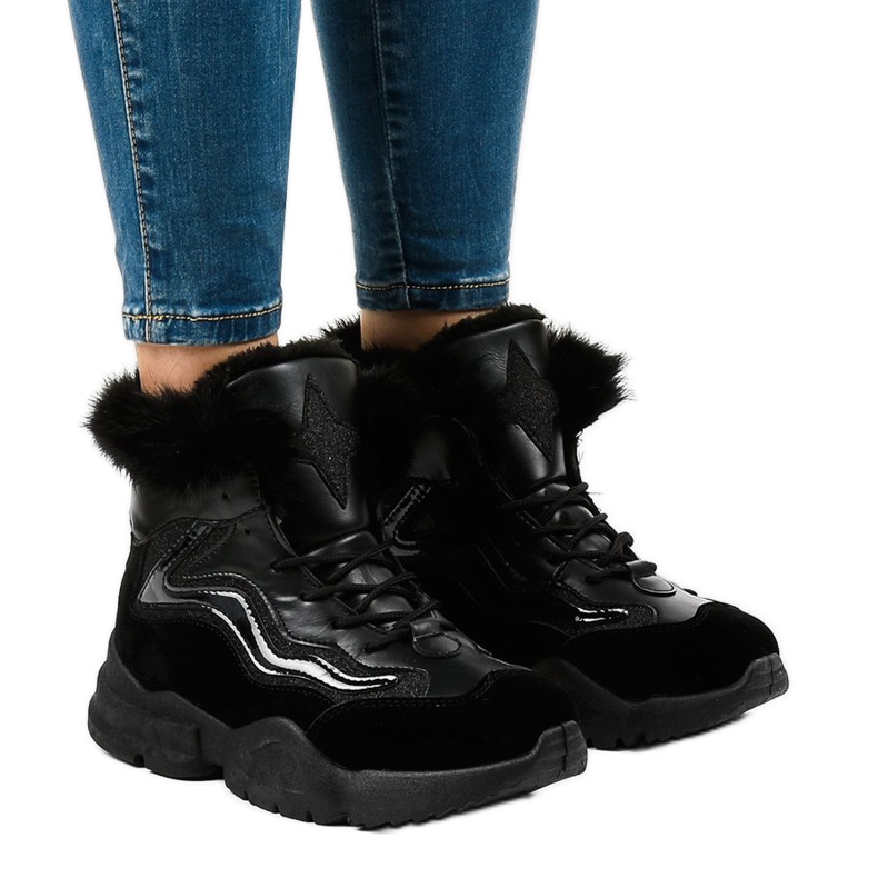 Tênis com isolamento preto LS-2062 Tênis com isolamento preto LS-2062