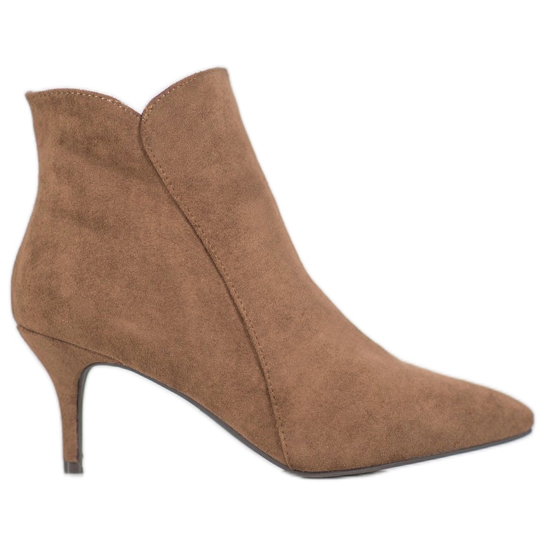 Kylie Botas de camurça com salto alto castanho