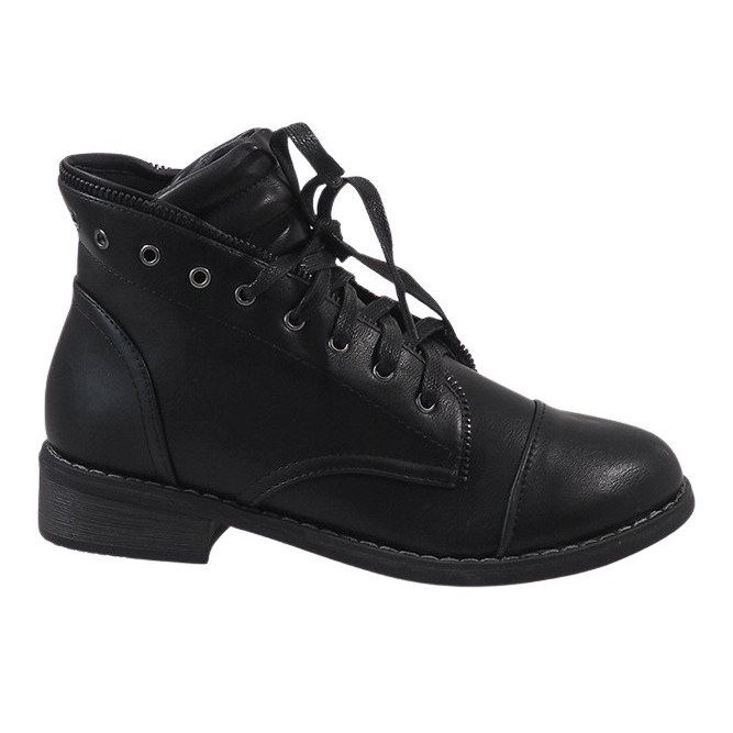 Botas pretas LA-12 com atacadores preto
