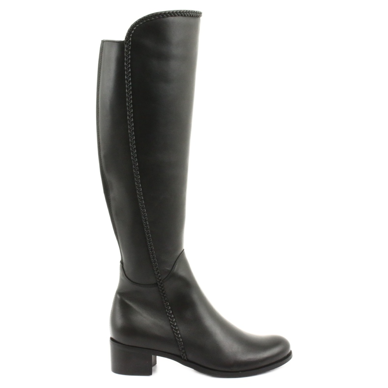 Botas compridas com trança Espinto 194 Darex preto