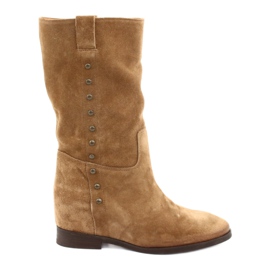 Botas de camurça Badura 9441 marrom
