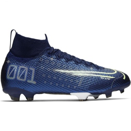Chuteiras de futebol Nike Mercurial Superfly 7 Elite Mds Fg Jr BQ5420 401 azul azul