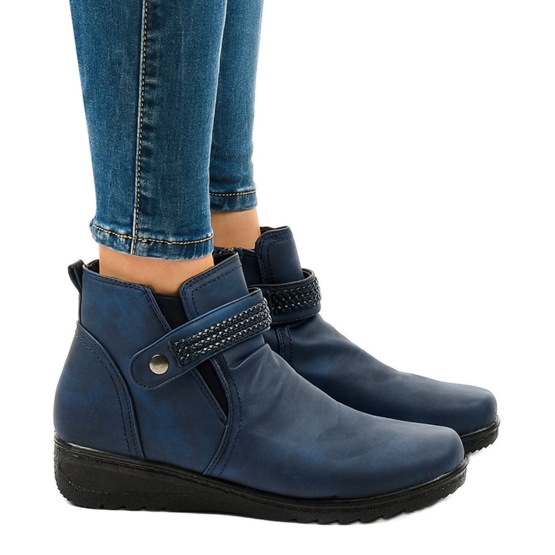 Botas quentes azul escuro 6193 azul marinho