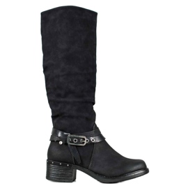 SHELOVET Botas Com Cinto Decorativo preto