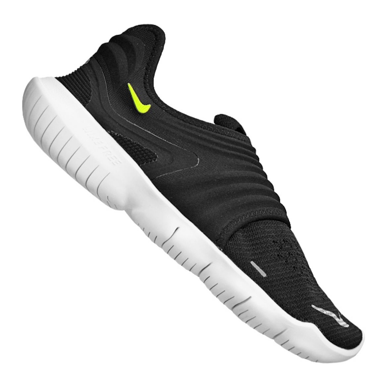 Tênis de corrida Nike Free Rn Flyknit 3.0 M AQ5707-001 preto
