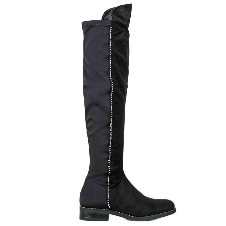 Seastar Botas acima do joelho com zircônia cúbica preto