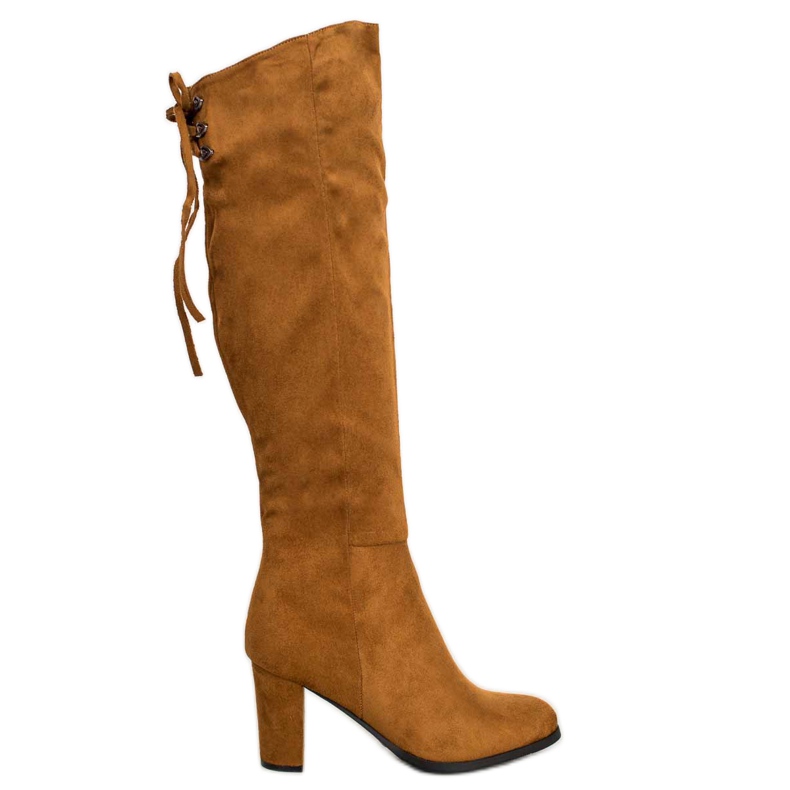 Botas de camurça VINCEZA castanho