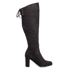 Botas de camurça VINCEZA preto