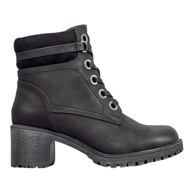 Goodin Botas quentes de salto alto preto Goodin Botas quentes de salto alto preto